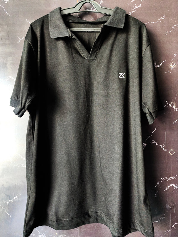 Camisa Gola Polo ZenK - Preta
