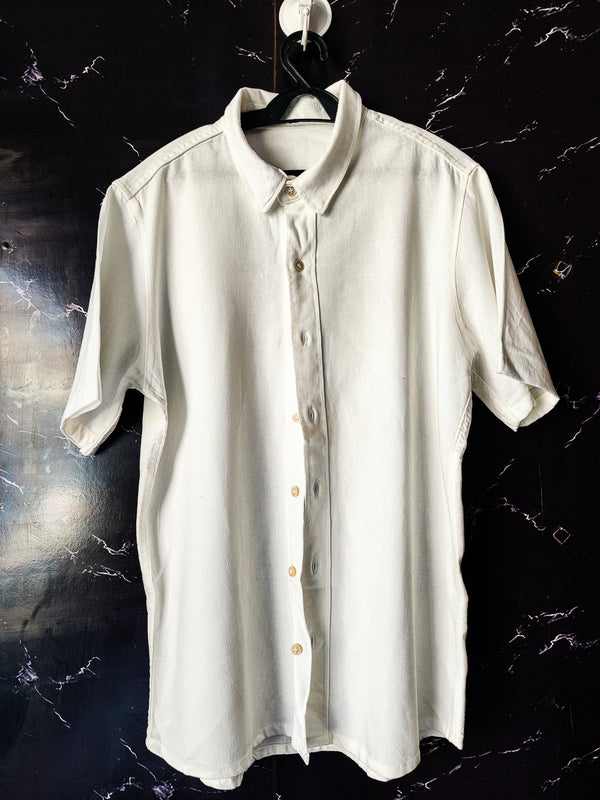 Camisa Social Manga Curta ZenK - Branca