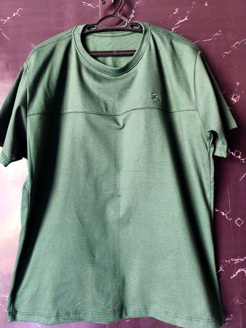 Camiseta Detalhada no Peito - Verde