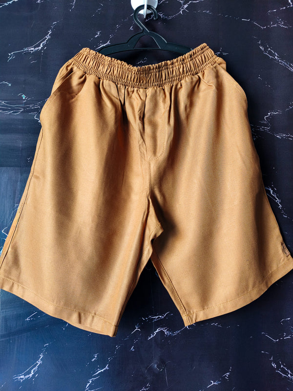 Short Casual com Etiqueta Lateral - Safari