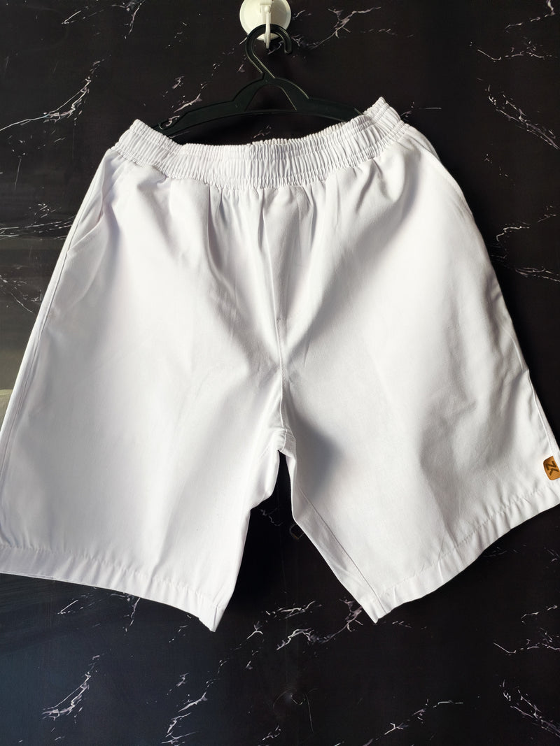 Short Casual Com Etiqueta Lateral ZenK - Branco